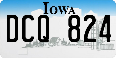 IA license plate DCQ824