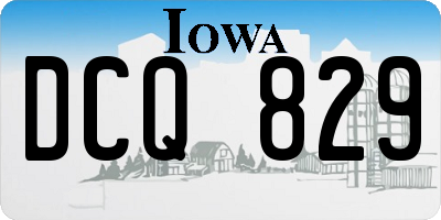 IA license plate DCQ829