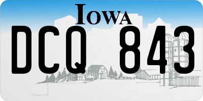 IA license plate DCQ843