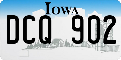 IA license plate DCQ902