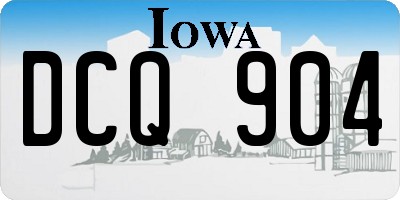IA license plate DCQ904