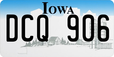 IA license plate DCQ906