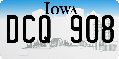 IA license plate DCQ908