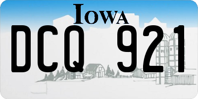 IA license plate DCQ921