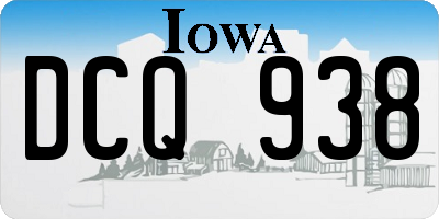 IA license plate DCQ938