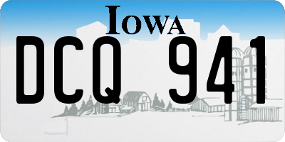 IA license plate DCQ941