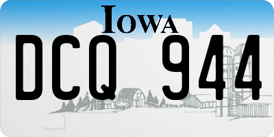IA license plate DCQ944