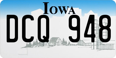 IA license plate DCQ948