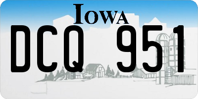 IA license plate DCQ951