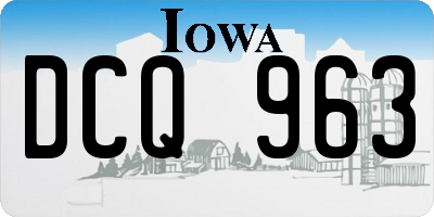 IA license plate DCQ963