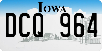 IA license plate DCQ964