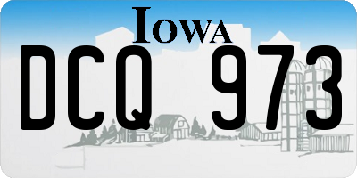 IA license plate DCQ973