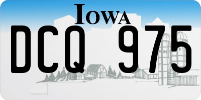 IA license plate DCQ975
