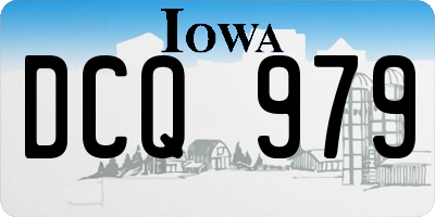 IA license plate DCQ979