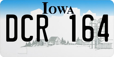 IA license plate DCR164