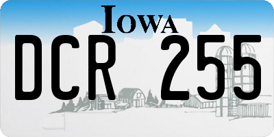 IA license plate DCR255