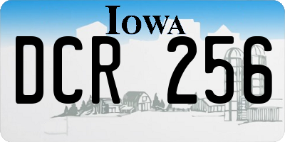 IA license plate DCR256