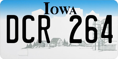 IA license plate DCR264
