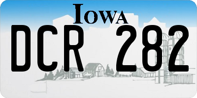 IA license plate DCR282