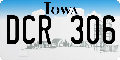 IA license plate DCR306