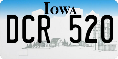 IA license plate DCR520