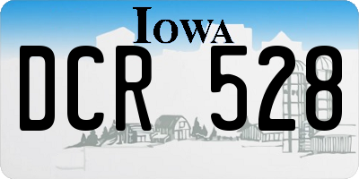 IA license plate DCR528