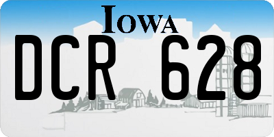 IA license plate DCR628