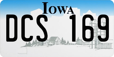 IA license plate DCS169