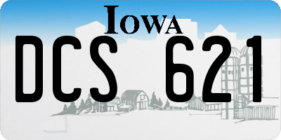 IA license plate DCS621
