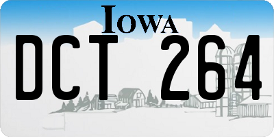 IA license plate DCT264