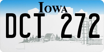 IA license plate DCT272