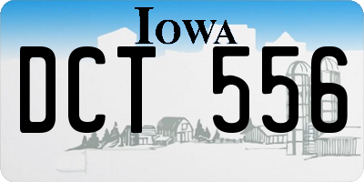 IA license plate DCT556