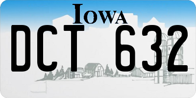 IA license plate DCT632