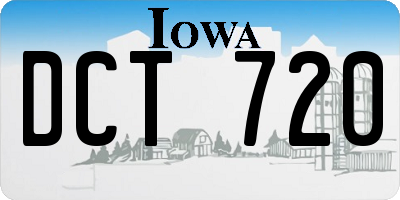 IA license plate DCT720