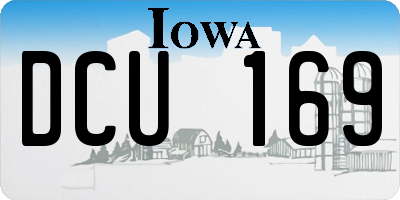 IA license plate DCU169