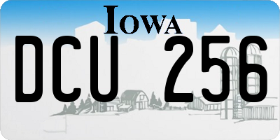 IA license plate DCU256