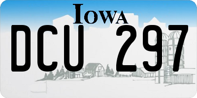 IA license plate DCU297