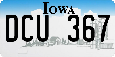 IA license plate DCU367