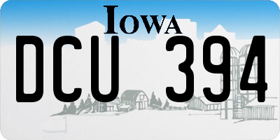 IA license plate DCU394