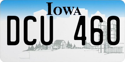 IA license plate DCU460