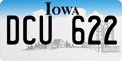IA license plate DCU622