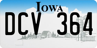 IA license plate DCV364
