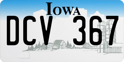 IA license plate DCV367