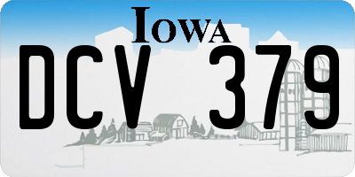 IA license plate DCV379