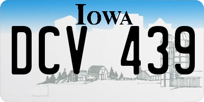 IA license plate DCV439