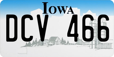 IA license plate DCV466
