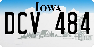 IA license plate DCV484