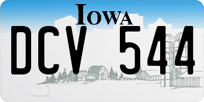 IA license plate DCV544