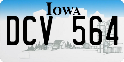 IA license plate DCV564