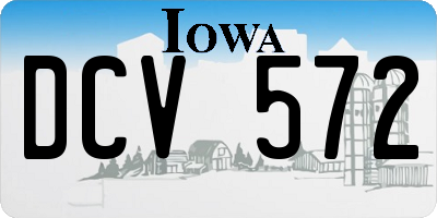 IA license plate DCV572